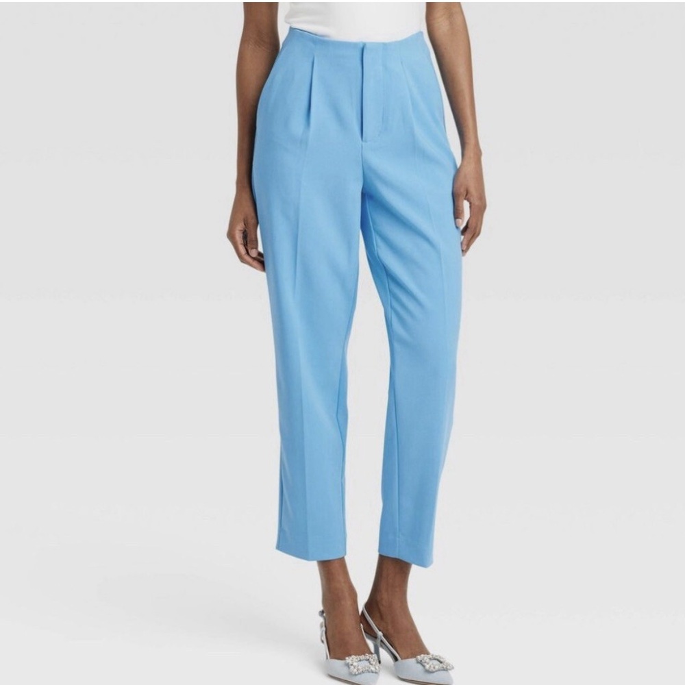 Women's Tapered High Rise Ankle Length T Blue